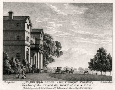 Wakefield Lodge i Whitlebury Forest, Northamptonshire, 1774 av Michael Angelo Rooker