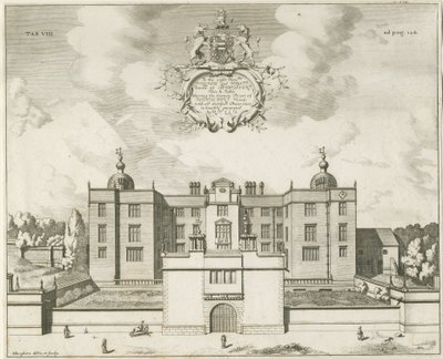 Beaudesert Hall and Park: kopparplåtgravyr, nd [1653-1686] av Michael Burghers