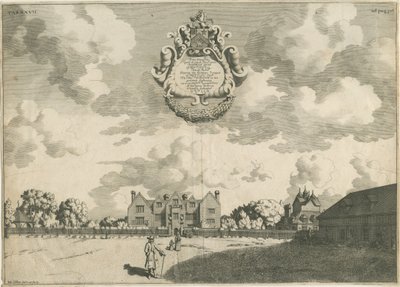 Bentley Hall: kopparplåtgravyr, nd [1653 - 1686] av Michael Burghers