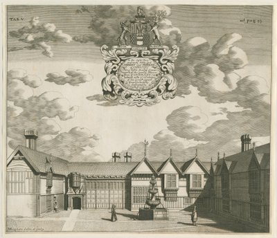 Chartley Manor House: gravyr, nd [1653-1686] (tryck) av Michael Burghers