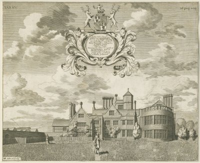 Fisherwick Hall: kopparplåtgravyr, nd [1653-1686] (tryck) av Michael Burghers