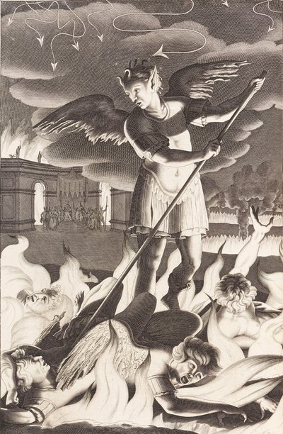 Illustration till John Miltons Paradise Lost, 1688. av Michael Burghers