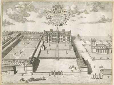 Ingestre Hall: kopparstick, nd [1653-1686] av Michael Burghers