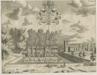 Okeover Hall: gravyr, nd [1653 - 1686] av Michael Burghers