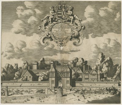 Sandon Hall: gravyr, nd [1653-1686] (tryck) av Michael Burghers
