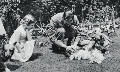 Kung George VI och prinsessan Margaret Rose, 1937. av Michael Chance