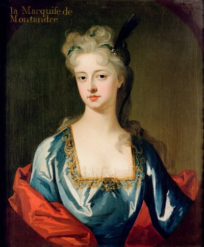 Porträtt av Mary Anne Spanheim (1682-1772), fru till Francois de la Rochefoucauld, Marquis de Montandre av Michael Dahl