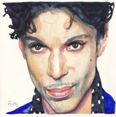 Prince (akvarell) av Michael Frith