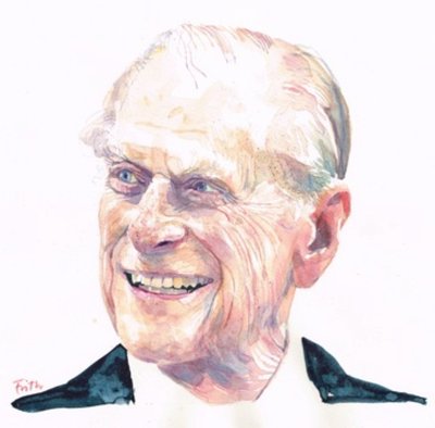 Prins Philip, hertig av Edinburgh (akvarell) av Michael Frith