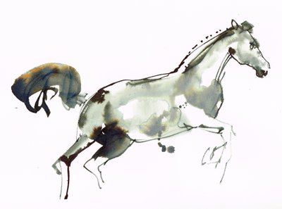 Utan titel, 2018 (akvarell på papper) av Michael Frith