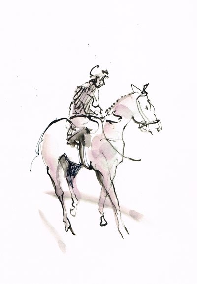Utan titel, 2018 (akvarell på papper) av Michael Frith