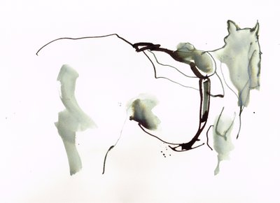 Utan titel, 2018 (akvarell på papper) av Michael Frith