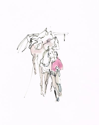 Utan titel, 2018 (akvarell på papper) av Michael Frith