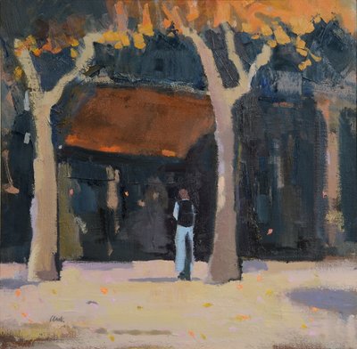 Afternoon, S W France, 2015 (olja på linne) av Michael G. Clark