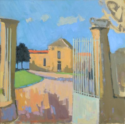 Bages, Frankrike, 2017 (olja på linne) av Michael G. Clark