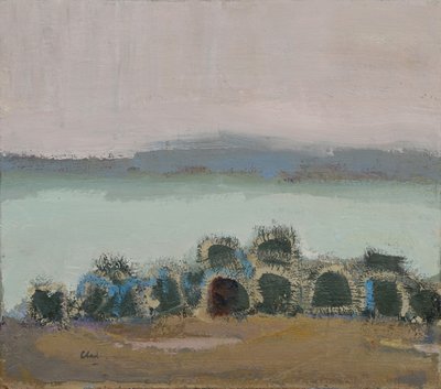 Creels, Mull, 2017 (olja på linne) av Michael G. Clark