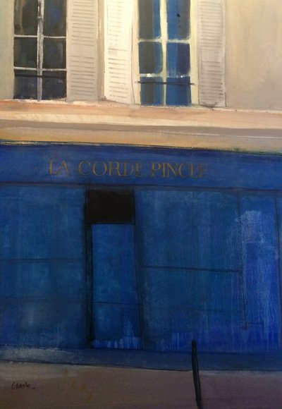 La Corde Pincée, 2015 (akvarell på papper) av Michael G. Clark