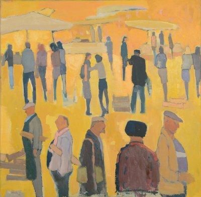 Market Day, 2017 (olja på linne) av Michael G. Clark