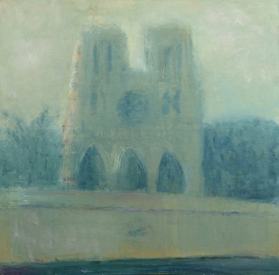 Notre Dame, Paris, 2016 (olja på linne) av Michael G. Clark
