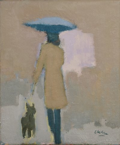 Parisian, 2017 (olja på linne) av Michael G. Clark