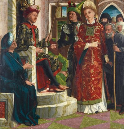 St. Laurentius inför kejsaren av Michael Pacher
