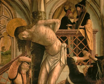 Kristi flagellation av Michael Pacher