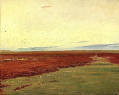 Solnedgång över brovattnet vid Skagen. av Michael Peter Ancher