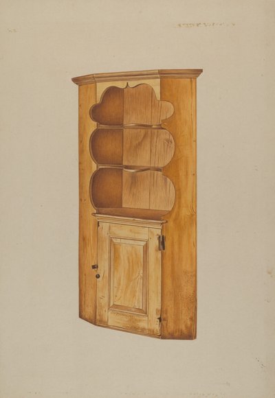 Hörnskåp, ca. 1938. av Michael Riccitelli