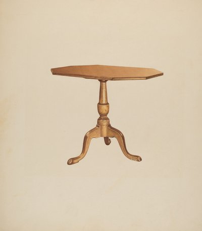 Bordsstativ, 19351942. av Michael Riccitelli
