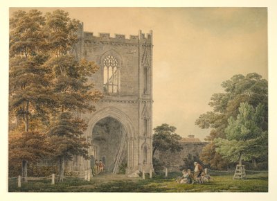 Ruined Gateway at the Abbey, Bury St Edmunds, 1788-1801 av Michael Rooker