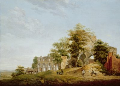 Ruinerna av Buildwas Abbey, 1770 av Michael Rooker