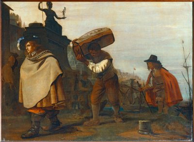 En gentleman anländer till en hamn i sydstaterna... av Michael Sweerts