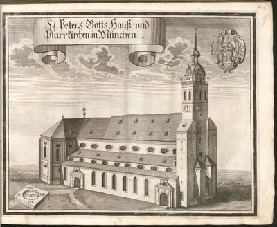 Tyska: St Peters Gotts Hauß och församlingskyrkor i München av Michael Wening