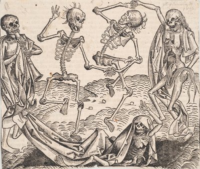 Dödsdansen från Schedels Chronicle of the World av Michael Wolgemut