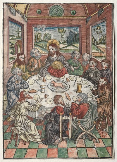 The Treasure Keeper: The Last Supper, 1491. av Michael Wolgemut