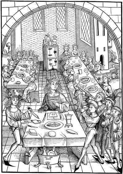Illustration till boken Schatzkammer, 1490-1491 av Michael Wolgemut