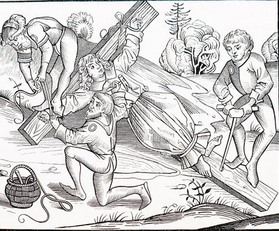 Korsfästelsen av ett barn av Michael Wolgemut or Wolgemuth
