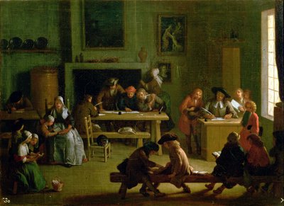 Interiör i en skolsal av Michel Ange Houasse
