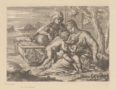 Maria och barn med H. Anna av Michel Corneille (II)