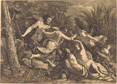Pan och Syrinx av Michel Dorigny