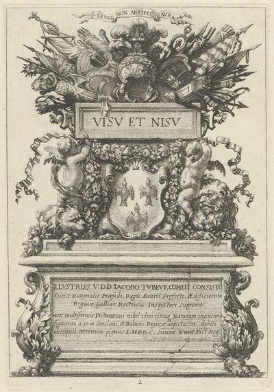 Frontispice av Michel Dorigny, after Simon Vouet