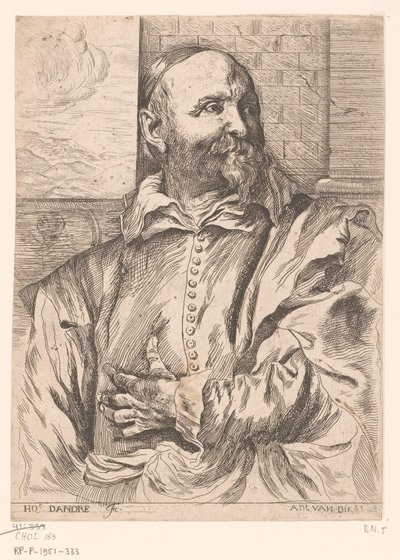 Porträtt av Jan (I) Snellinck av Michel Francois Dandre Bardon
