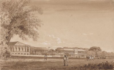 St James Barracks av Michel Jean Cazabon
