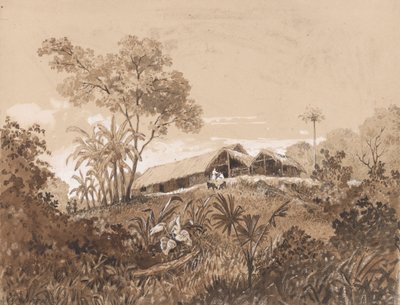 Stugan, Mount Tamana av Michel Jean Cazabon