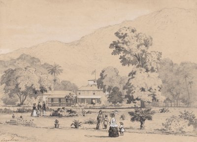 Guvernörens residens, St. Anns av Michel Jean Cazabon