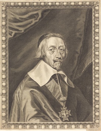 Armand Jean du Plessis, kardinal Richelieu av Michel Lasne