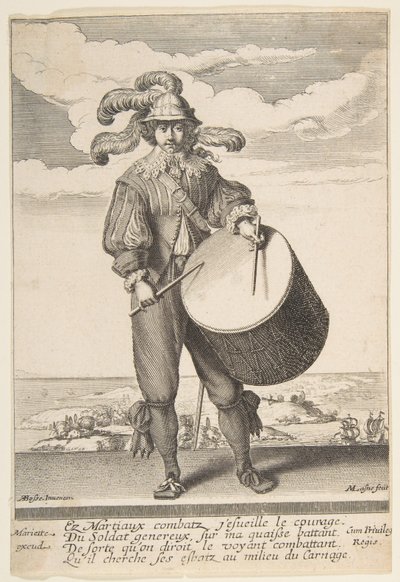Trumslagaren, 1620-1667. av Michel Lasne