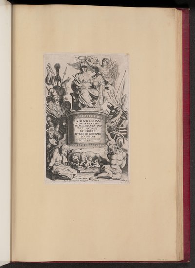 Titelsida för Ludovicus Nonnius, Kommentar till medaljer av Michel Lasne after Sir Peter Paul Rubens