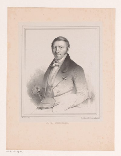Porträtt av Johannes Christian Dish av Michel Mourot