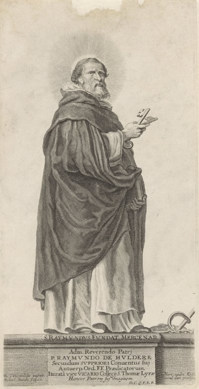 De helige Raymond van Peñafort St. Raymond Founds. legosoldat (titel på objekt) av Michel Natalis